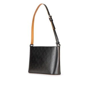 Louis Vuitton Monogram Black Bag Matte Hobo Shoulder Leather Noir Alston